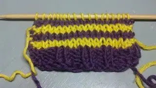 Stricken - neuen Faden, neue Farbe ansetzen