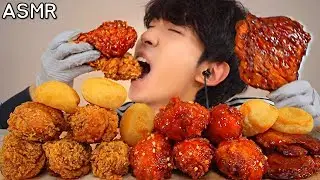 ASMR KOREAN POPULAR CHICKEN BBQ 자메이카 시크릿양념 황금올리브닭다리 치킨 먹방 MUKBANG EATING SOUNDS チキン Ayam Gà ไก่ دجاج