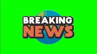 News Entro green screen, Breaking news green screen,