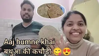 बथुआ की कचौड़ी कैसी बनी ? || Kya khaya Aaj humne ? || Daily vlogs 