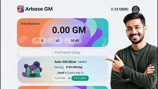 Arbase mini apps points program in Base Apps & BaseWallet| Arbase GM Explanation in Bangla