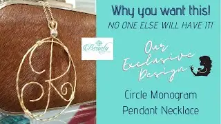 Circle Monogram Pendant Necklace