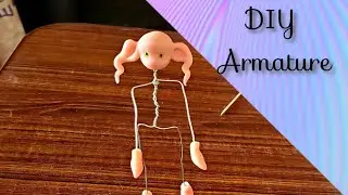 How I make a wire armature for a poseable faeling #armature #clay #doll