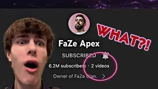 FAZE APEX DELETED ALL HIS VIDEOS?!!