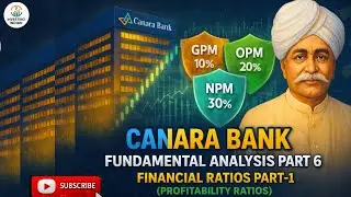 Canara Bank Fundamental Analysis Part 6 | Financial Ratios Explained | #canarabankshare