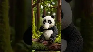 &ldquo;Cute Panda Enjoying His Coffee Break 🐼💖&rdquo;#marvel #youtubeshorts #viral #1million
