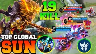 MLBB Sun Best Build 2023 Fighter Emblem Gameplay !! Top 1 Global Mobile Legends Sun Tutorial