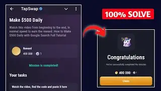 Make $500 Daily | Tapswap Code | How to Make $500 Daily with Google Search Full Tutorial