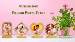Sublimation Bamboo Photo Frame With MDF Insert