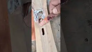 lem handle menggunakan lem epoxy #woodworking #diy #automobile #tools
