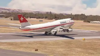 Amazing View of Landing Gear Before Touchdown | Boeing 747 at Adelaide Airport