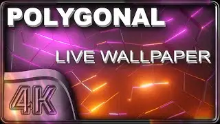 4K 🎵 Polygonal Led Motion Graphics Wallpaper ID230715 - Background - Screensaver - on the Market