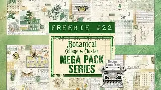 FREEBIE #22!! l Botanical Collage & Cluster Mega Pack Series Add-On Pink
