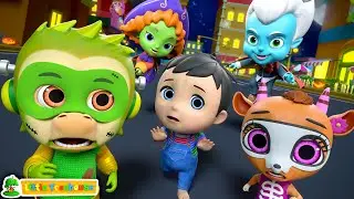Run and Hide | The Monsters are Here | Halloween Songs & Scary Nursery Rhymes | Kids Cartoon Videos