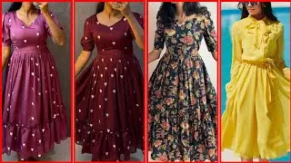 Plus size floral skater dress for curvy women Plus size knee-length floral skater dress