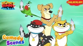 Honey Bunny Comedy Scenes | Cartoon For Kids | Compilation-80 | YO Kids Malayalam | S21