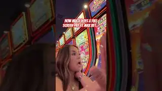 How much does a full screen pay at Max Bet on a slot machine #jackpot #slot #casino
