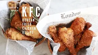 KFC (Korean Fried Chicken) I Original Golden Fried Chicken I Yangnyum (Korean Sauce) Fried Chicken