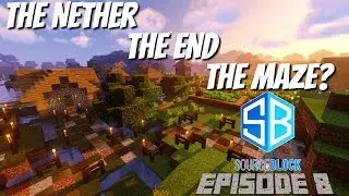 Minecraft SourceBlock Ep8: The Hunt for Shulkers Elytra and a Minecraft Labyrinth Avomance 2019