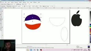 Coreldraw logo design window, Pepsi and Apple