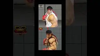 Street Fighter 6 vs Street Fighter 5 Ryu Comparison 😱 #streetfighter #shorts