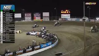 Carson Macedo with one of the greatest slide jobs of all time to win on the last lap at I-55 Raceway
