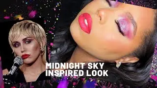 MIDNIGHT SKY BY MILEY CYRUS MUSIC VIDEO INSPIRED MAKEUP | LOWKEY CHAOTIC | PHONTSFOREVS