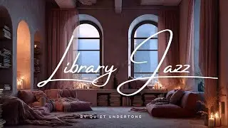 Cozy Library Jazz ❄️ Snowy City View | Relaxing Weekend Ambience