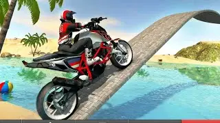 Beach Motor Bike Stunts Master 2019 Android Gameplay