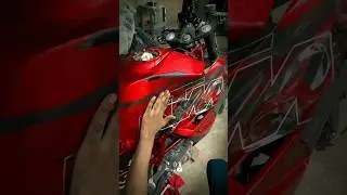 Ktm RC 200 kit modification 💥 red & black graphics 🔥 #rc200 #ytshorts #shorts #viralshorts