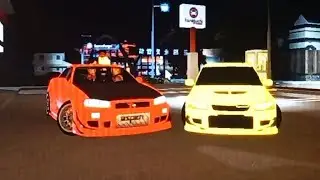 Vineria's Evo 7 VS Bumblebee's R34 Initial D NFS Trilogy Drift Skills In Midnight Racing: Tokyo