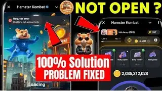 Hamster kombat Request Error Problem solved | 100% Solution in this video