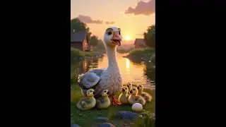 The Egg by the River 😢 | A Heart-Touching Goose Story #ai #save #egg #shorts #swan #shortcartoon
