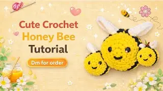 Cute Crochet Honey Bee Tutorial #crochet #yt #cute #trending #instagood #viral #new #love #honeybee