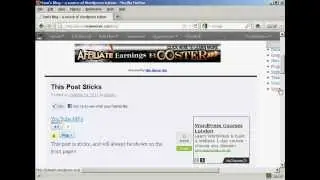 WordPress Tutorial - How to Make A Post Sticky in WordPress