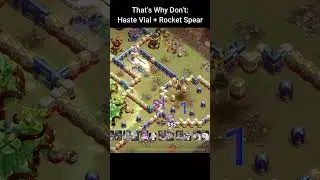 Don&rsquo;t: Haste Vial + Rocket Spear #short #clashofclans #clashwithxu