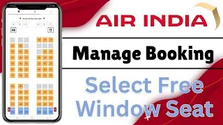 Air India seat selection l how to select seat in air india flight l select window seat in air india