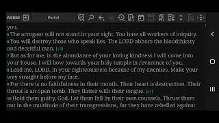 Psalm 5 (WEBBE)