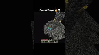 Minecraft cactus power ☠️ #shorts #minecraft
