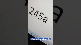 Ms word shortcut code for symbols? | ms word magic tricks code| 