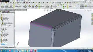 #Solidworks#Feature#Constant Fillet+SetBack 2