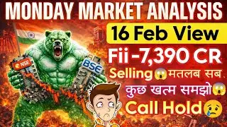 Monday Market Prediction | Monday Share Market Prediction | Nifty Prediction For Tomorrow 16 Feb