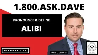 Properly pronounce and define alibi