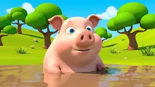 Minecraft Sleepy Pig Got Stuck in the Mud | Kids Nursery Rhyme | Fun Learning Song
