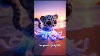 Epic Fusion: Leopard Jellyfish x Wolf Rhino x Scorpion Jeep &ndash; The Ultimate Hybrid #HybridCreatures