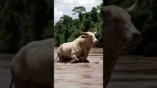 Sapi tenggelam disungai #shorts #sapi #cow