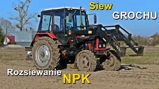 ☆SIEW GROCHU 2021!☆Rozsiewanie NPK☆KubotaM5091☆Mtz 55☆Euro-Masz☆JanPol☆RolMix㋡