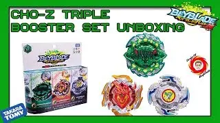 Cho-Z Triple Booster Set Beyblade Burst Unboxing