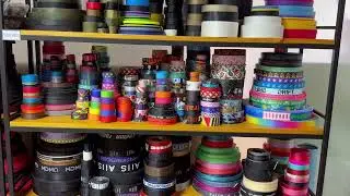 Custom Webbing Sample Room Display