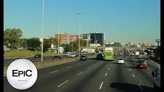 Autopista Panamericana: de Escobar a Capital Federal - Argentina (HD)